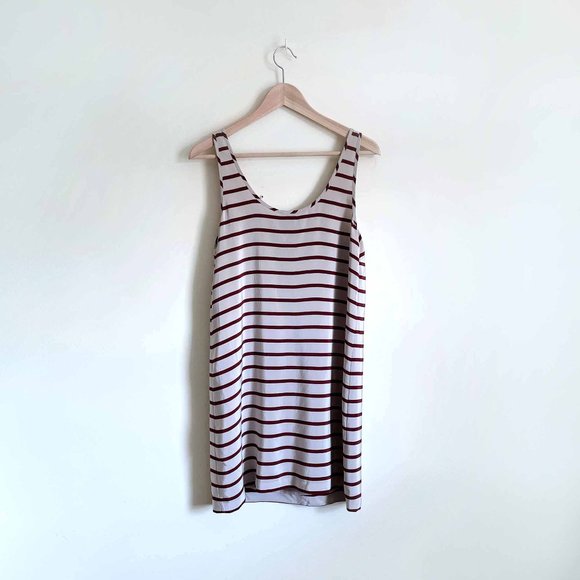 Club Monaco silk striped tank dress - size 2 - Picture 3 of 7